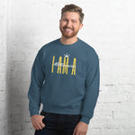 I AM A Millionaire Men's Crewneck Sweatshirt - HBS Inspire Me