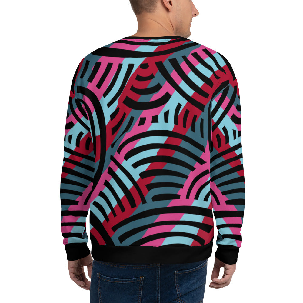 Stripe African Collage Unisex Sweatshirt