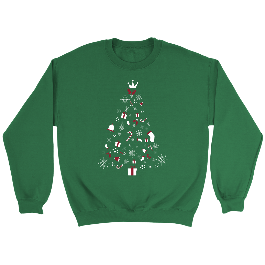 Christmas Tree Adult Crewneck Unisex Sweatshirt (Available in 6 different colours) - HBS Inspire Me