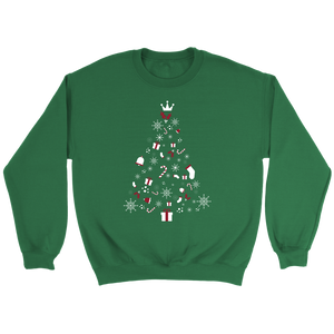 Christmas Tree Adult Crewneck Unisex Sweatshirt (Available in 6 different colours) - HBS Inspire Me