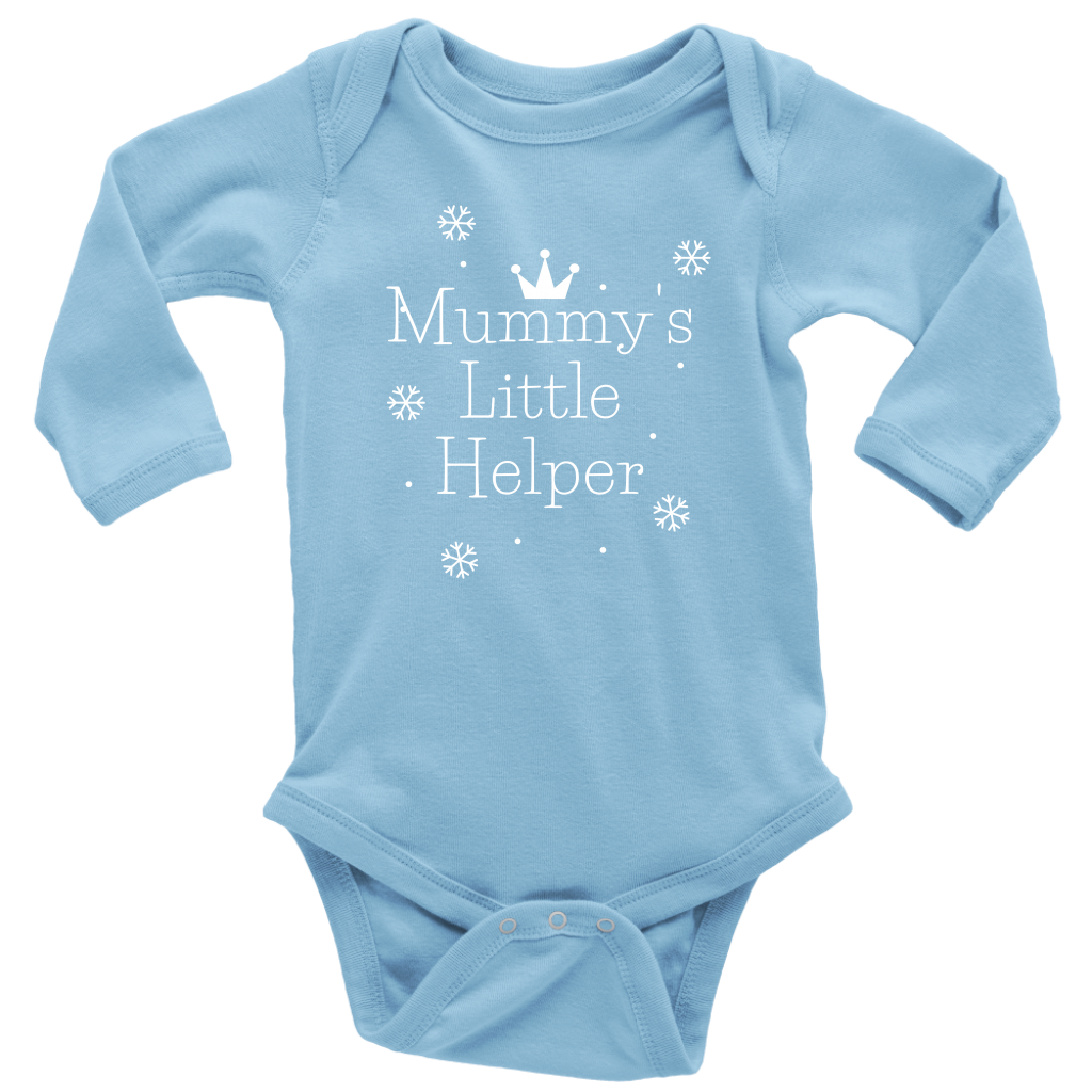 Mummy's Little Helper Long Sleeve Baby Bodysuit - HBS Inspire Me