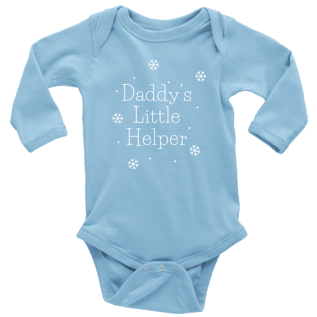 Daddy's Little Helper Long Sleeve Baby Bodysuit - HBS Inspire Me