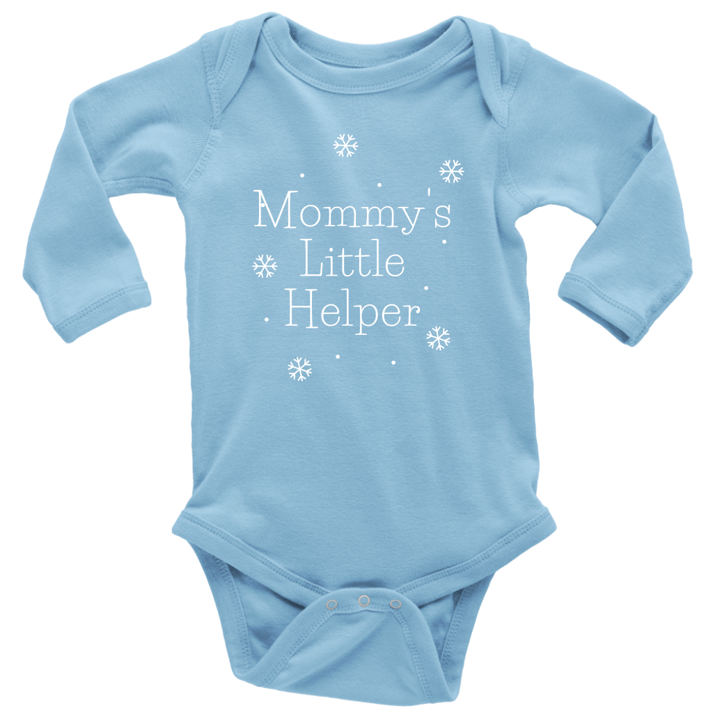 Mommy's Little Helper Long Sleeve Baby Bodysuit - HBS Inspire Me