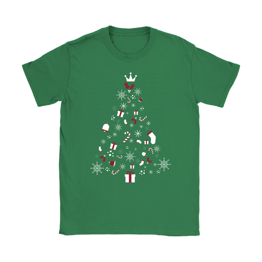 Christmas Tree Womens T-Shirt (Available in 6 Colours) - HBS Inspire Me