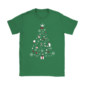 Christmas Tree Womens T-Shirt (Available in 6 Colours) - HBS Inspire Me