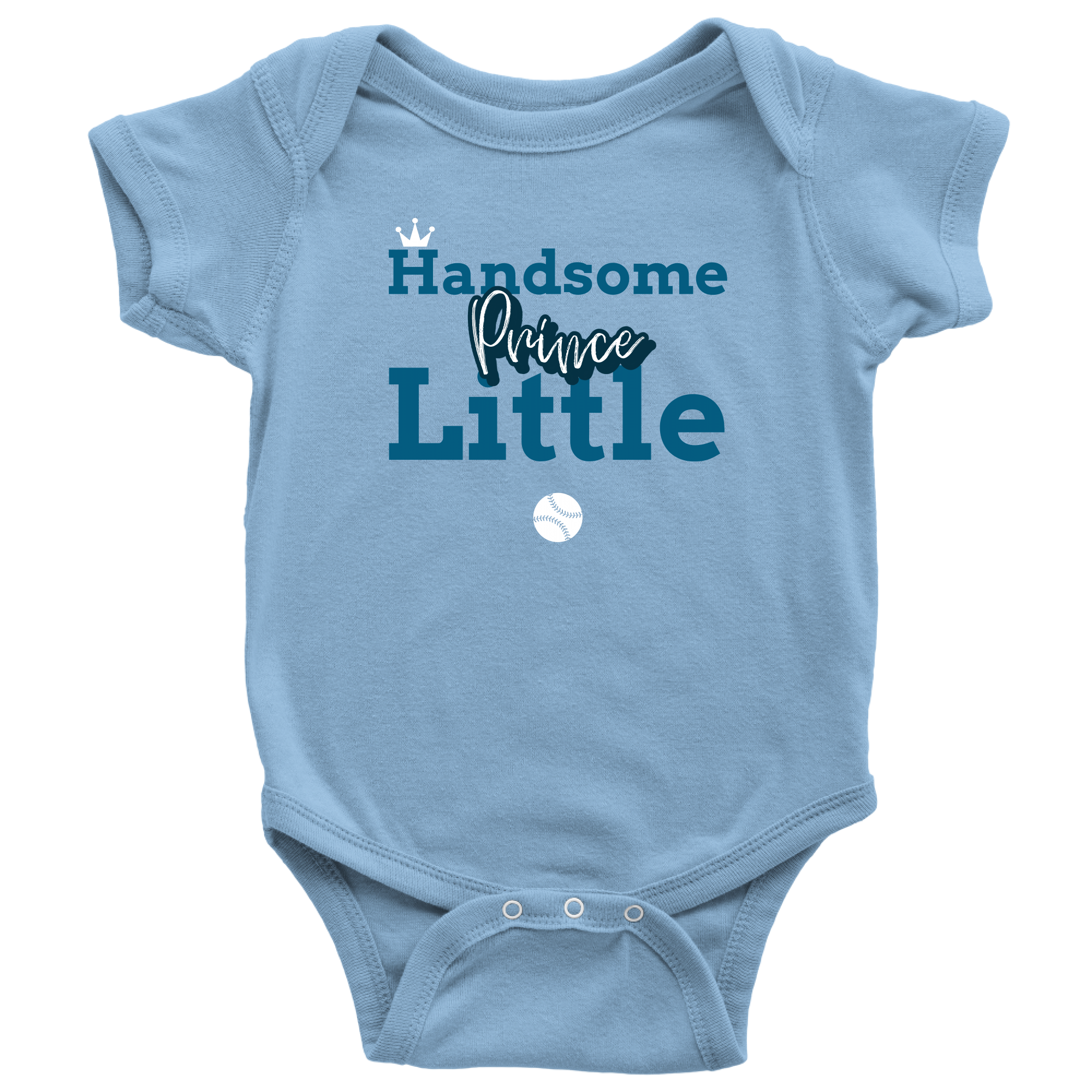 Handsome Little Prince Baby Bodysuit - HBS Inspire Me