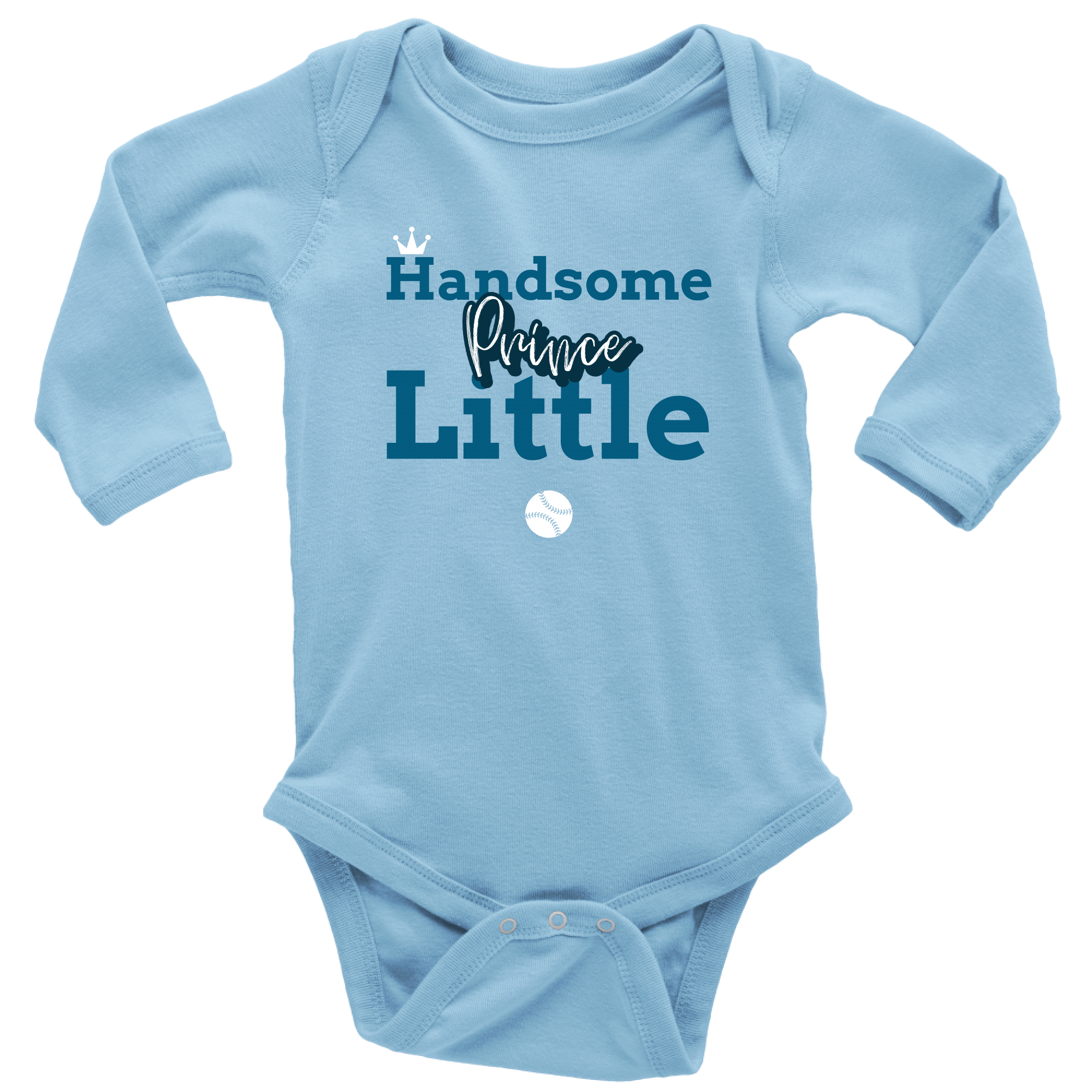 Handsome Little Prince Baby Bodysuit - HBS Inspire Me