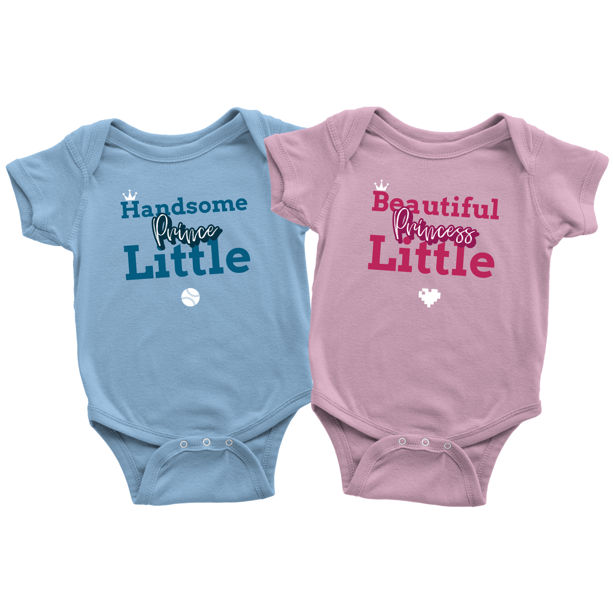 Little Prince/Princess Baby Bodysuit Combo Deal - HBS Inspire Me