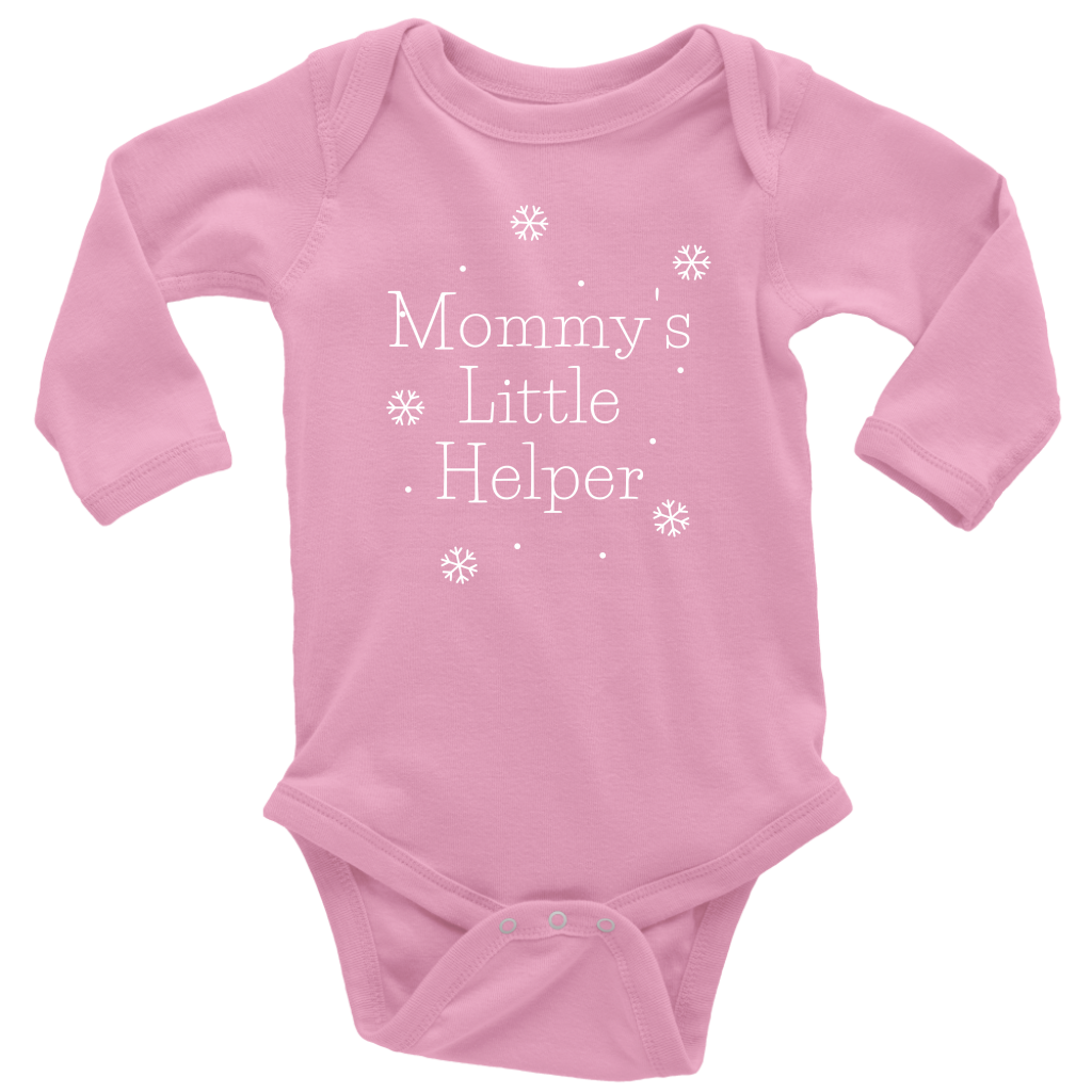 Mommy's Little Helper Long Sleeve Baby Bodysuit - HBS Inspire Me