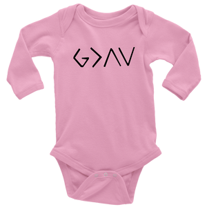 HIGHS AND LOWS UNISEX LONG SLEEVE BABY BODYSUIT - HBS Inspire Me