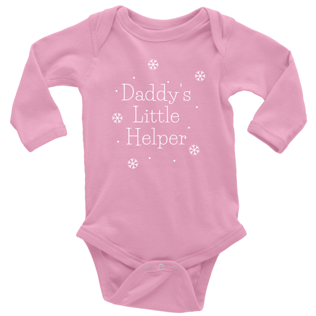 Daddy's Little Helper Long Sleeve Baby Bodysuit - HBS Inspire Me