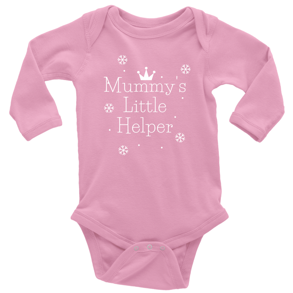 Mummy's Little Helper Long Sleeve Baby Bodysuit - HBS Inspire Me