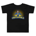 "Be Unstoppable" Jesus Pose Superhero Toddler T Shirt Black