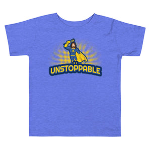 "Be Unstoppable" Jesus Action Superhero Toddler Tee