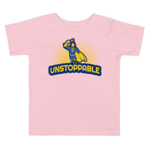 "Be Unstoppable" Jesus Action Superhero Toddler Tee