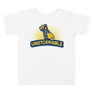 "Be Unstoppable" Jesus Action Superhero Toddler Tee