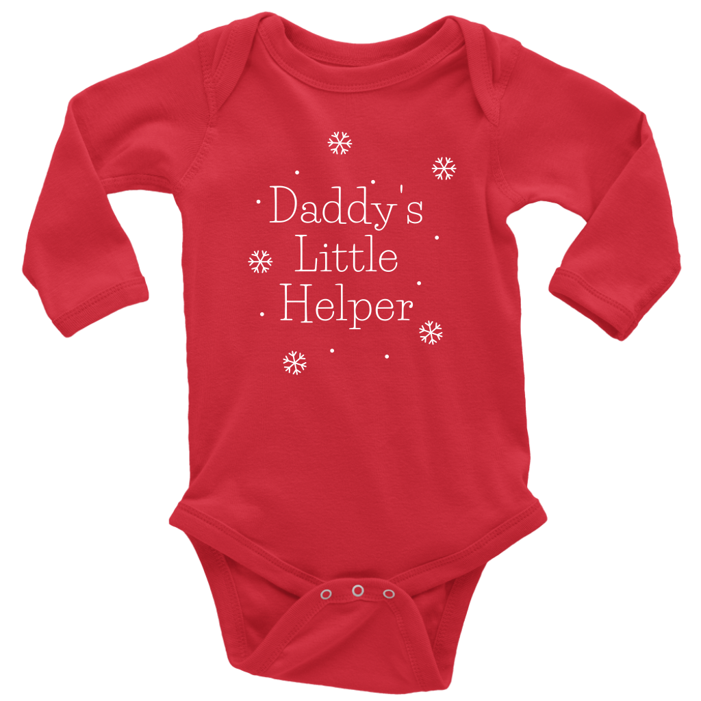 Daddy's Little Helper Long Sleeve Baby Bodysuit - HBS Inspire Me