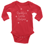 Daddy's Little Helper Long Sleeve Baby Bodysuit - HBS Inspire Me