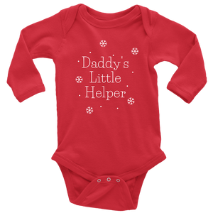 Daddy's Little Helper Long Sleeve Baby Bodysuit - HBS Inspire Me