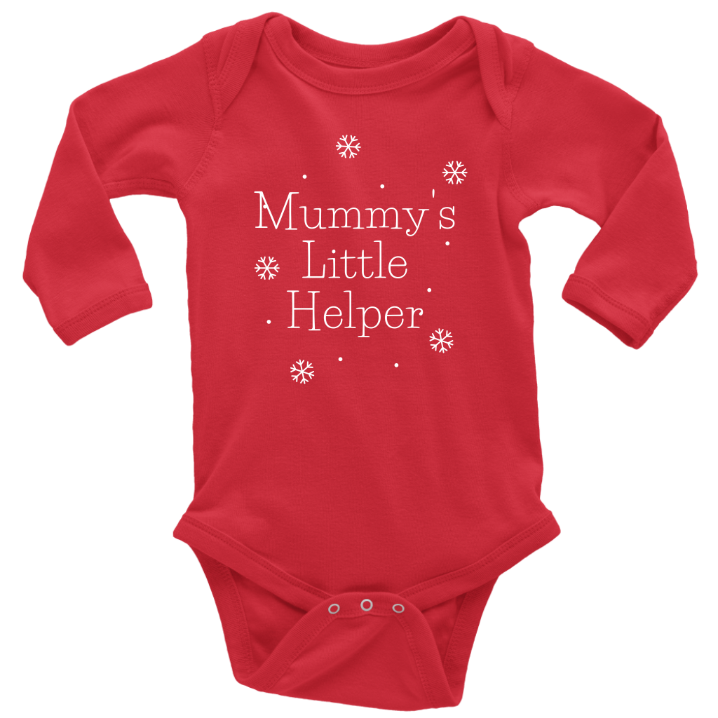 Mummy's Little Helper Long Sleeve Baby Bodysuit - HBS Inspire Me