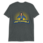 Be Unstoppable" Jesus Pose Superhero Adult Unisex Tee