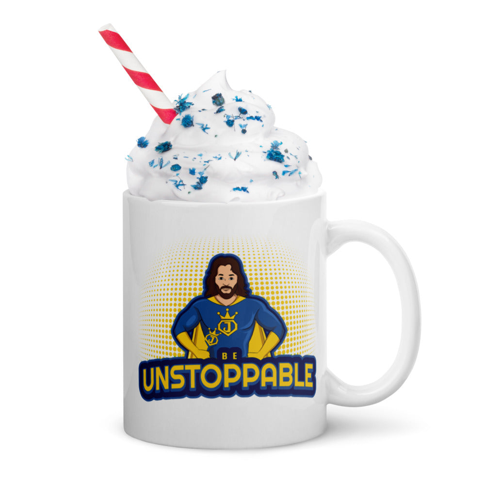 Be Unstoppable White Glossy Mug