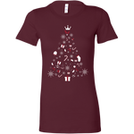 Christmas Tree Womens Feminine Fit Shirt (Available in 8 Different Colours) - HBS Inspire Me