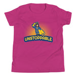 "Be Unstoppable" Jesus Action Superhero Youth Tee